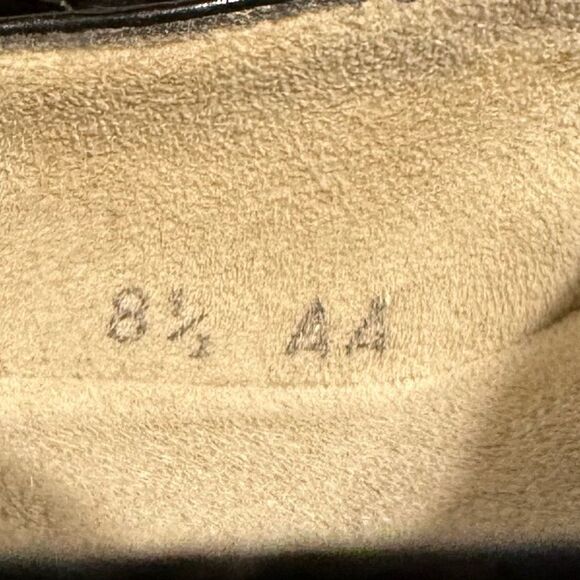 Stuart Weitzman Croc Embossed Black Heels/Pumps size 8.5 AA - Picture 11 of 12